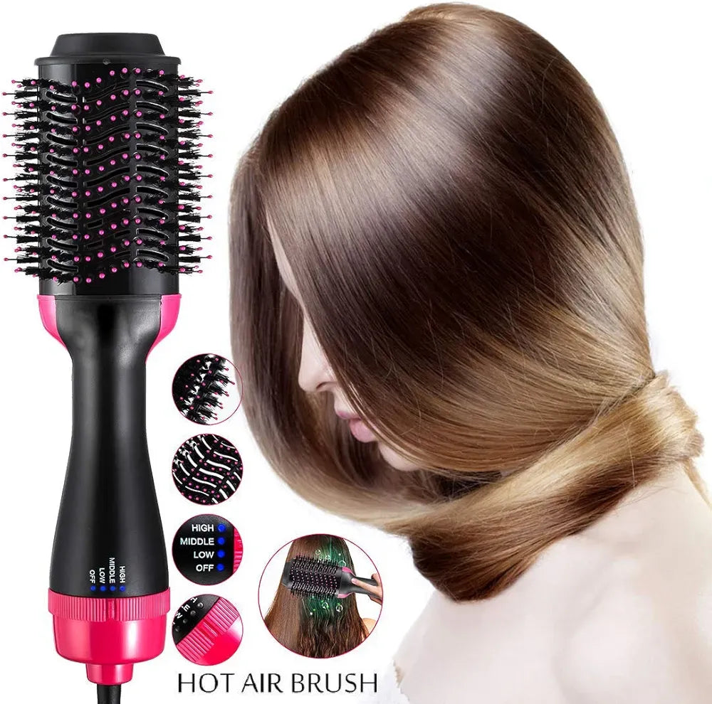 One Step Hair Dryer and Styler – Professional 1200W Hot Air Brush with Heavy-Duty Power Cord & Plug for All Hair Types Rs 1,503