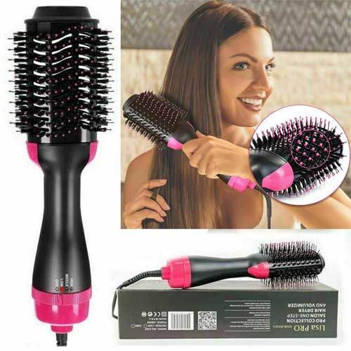 One Step Hair Dryer and Styler – Professional 1200W Hot Air Brush with Heavy-Duty Power Cord & Plug for All Hair Types Rs 1,503