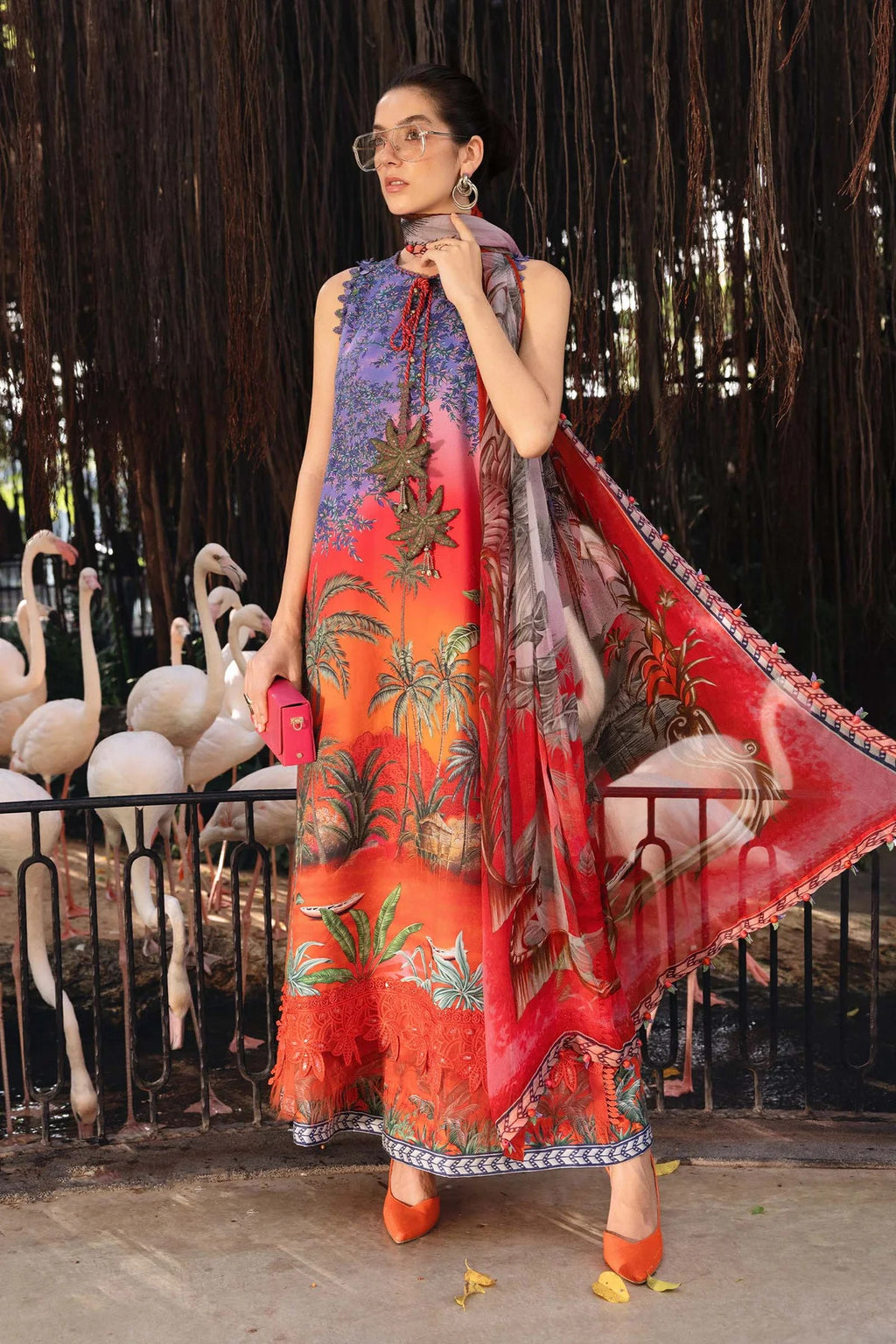 Elegant Embroidered Lawn 3 Piece Unstitched Suit with Chiffon Dupatta MBL-MPT-2907-B-26 – Summer Collection 2026